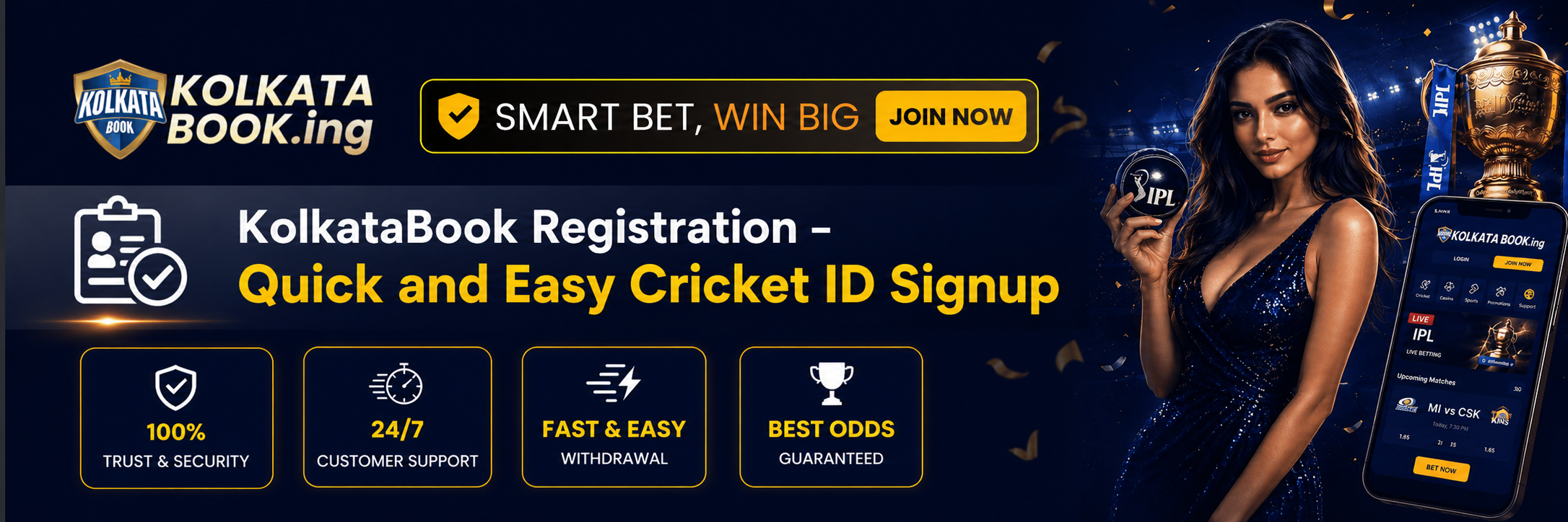 Registration on KolkataBook – Quick and Easy Cricket ID Signup