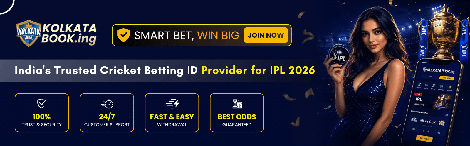 Kolkata Book – India's Trusted Cricket Betting ID Provider 2026