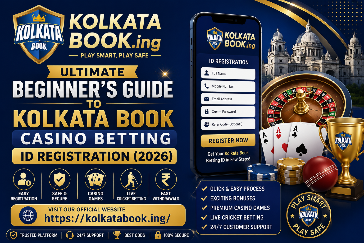 Kolkata Book Casino Betting ID Registration