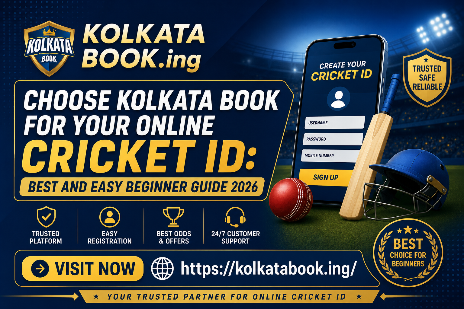 Choose Kolkata Book for Your Online Cricket ID